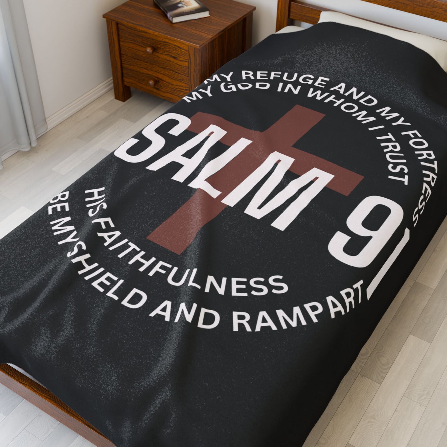 Psalm 91 Plush Blanket