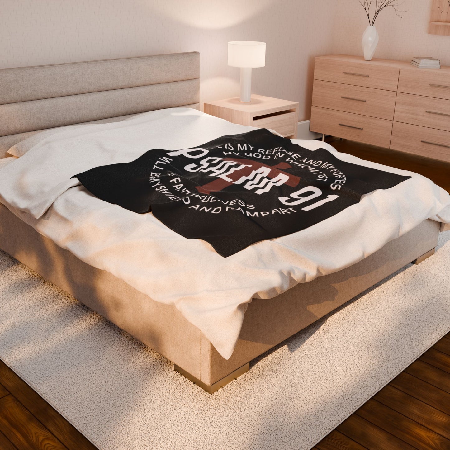Psalm 91 Plush Blanket