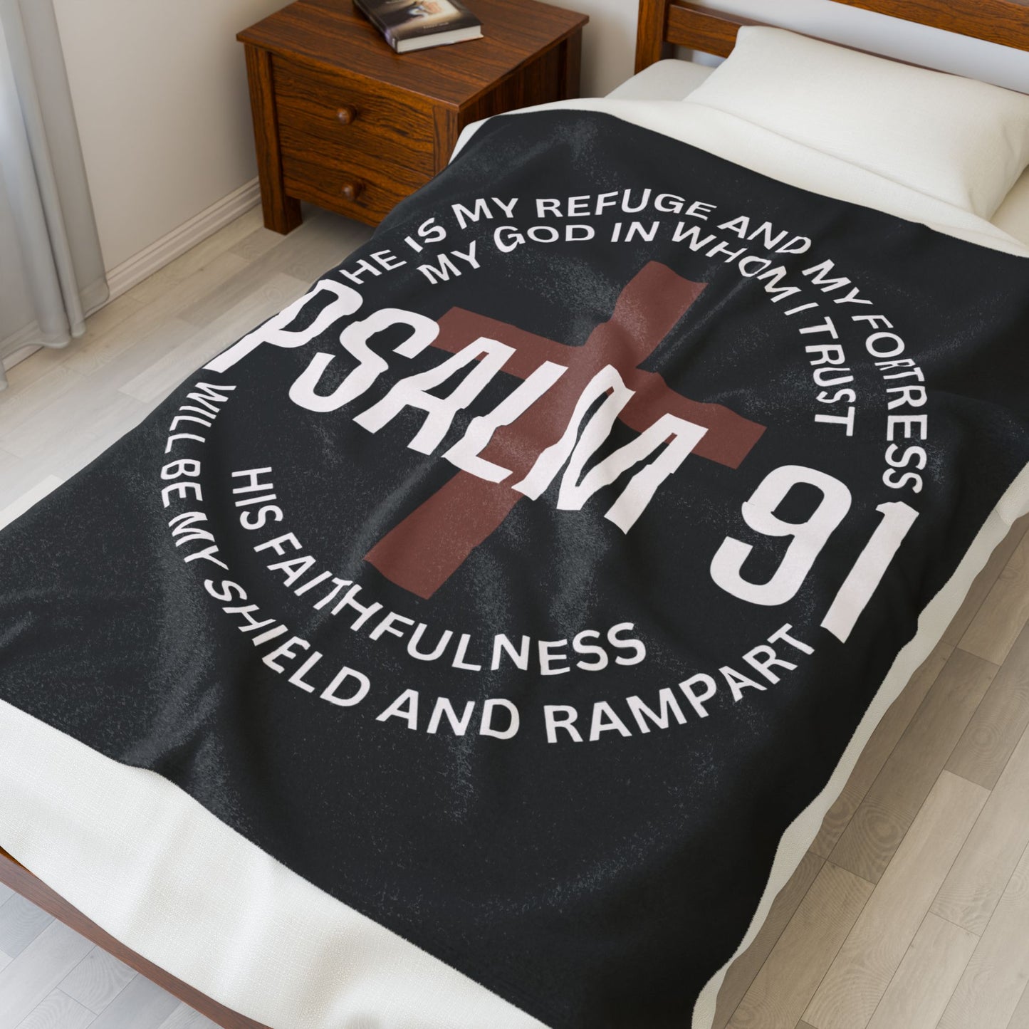Psalm 91 Plush Blanket
