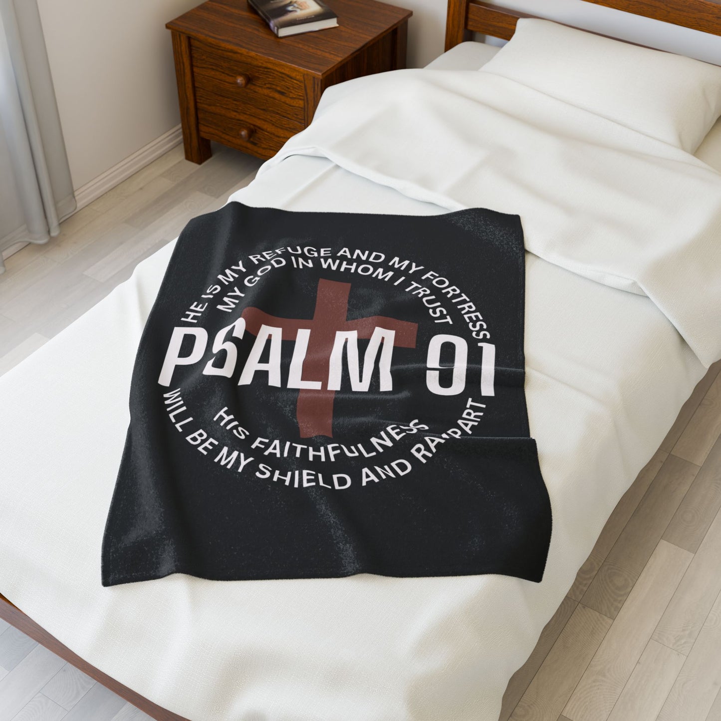 Psalm 91 Plush Blanket