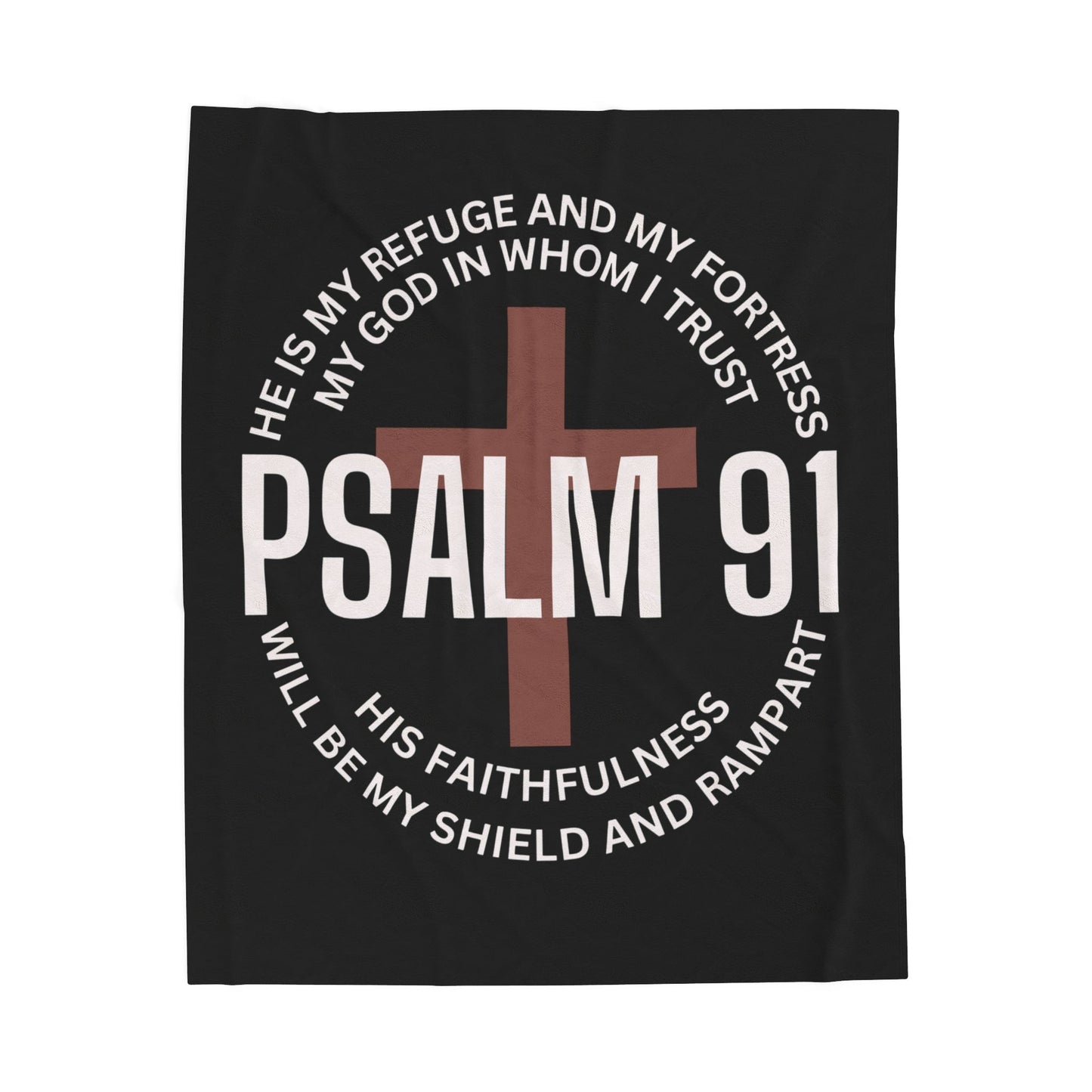 Psalm 91 Plush Blanket